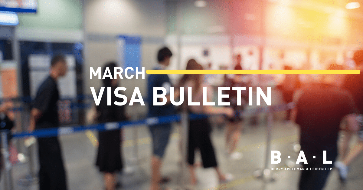 United States Visa Bulletin update Dates for Filing chart to be used