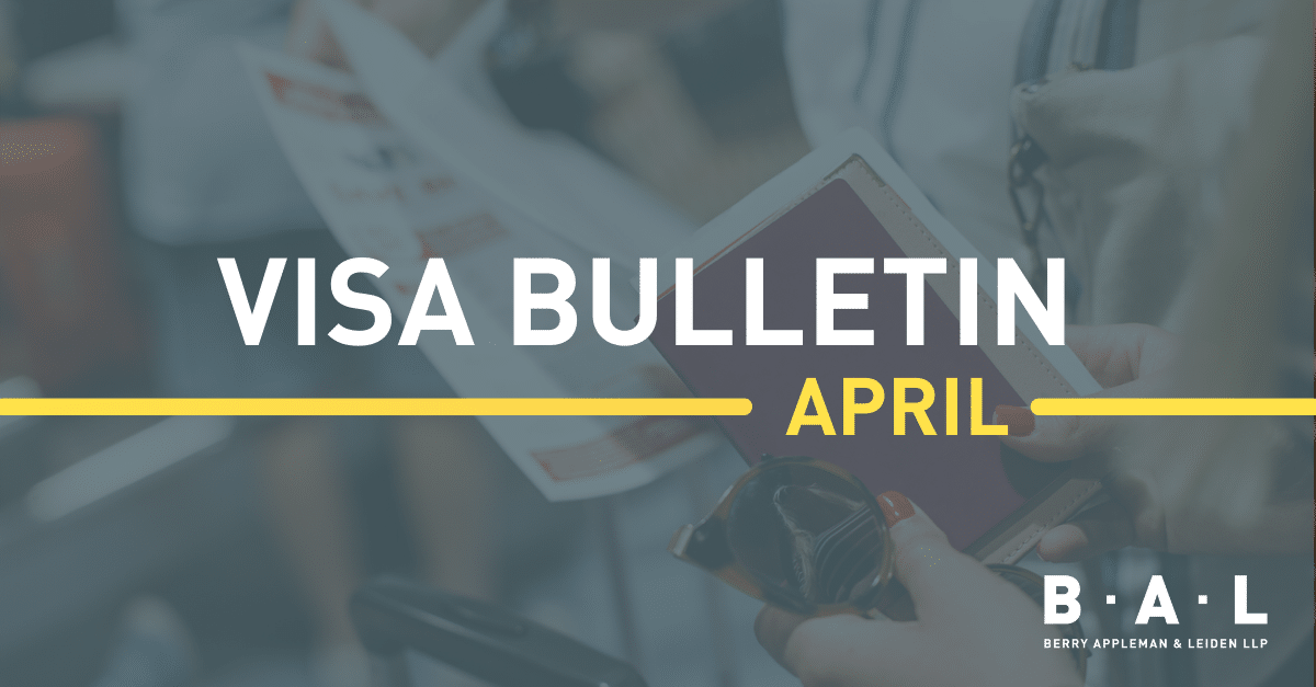 United States Visa Bulletin update Final Action Dates to be used for